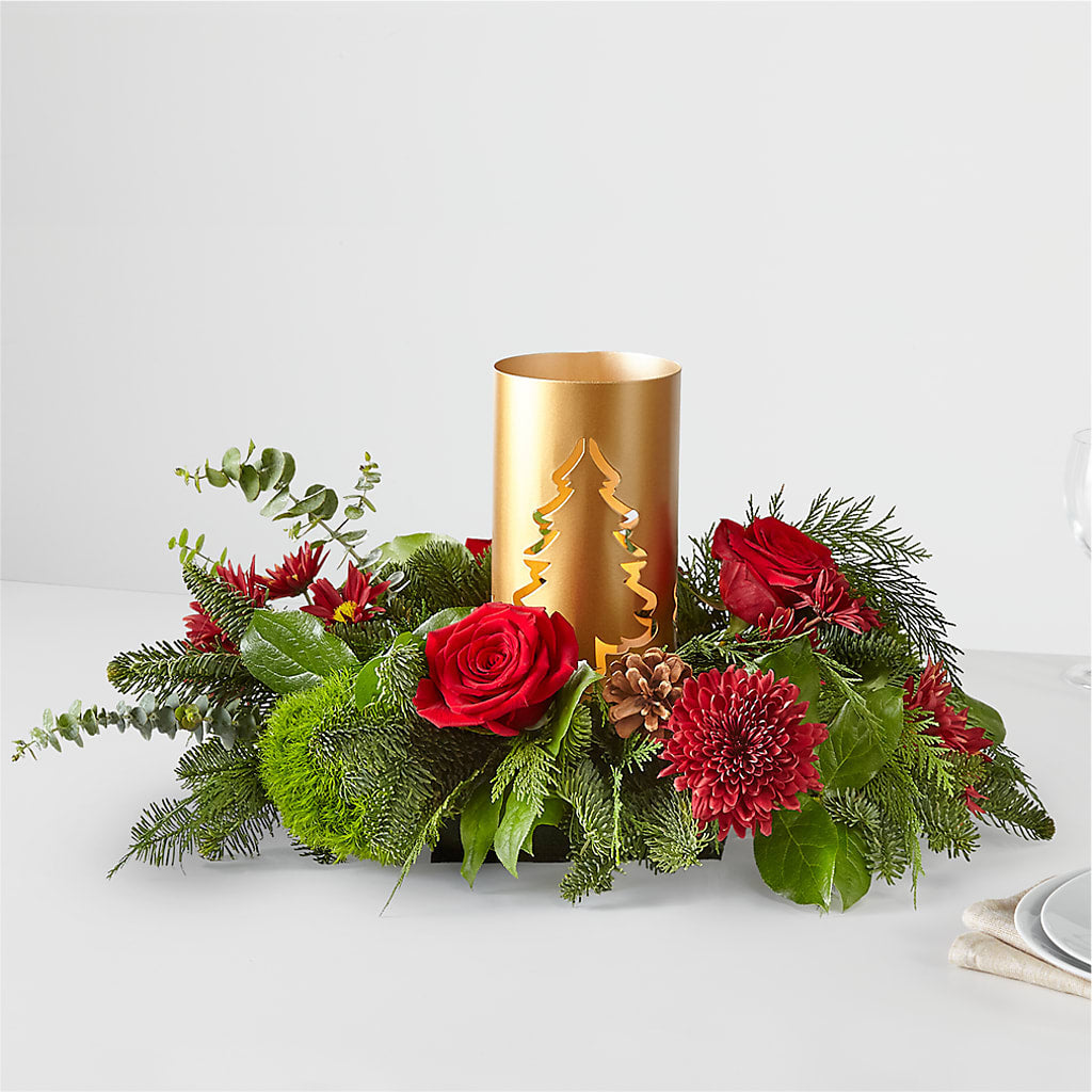 Toast the Season Centerpiece – MARYCEL'S FLOWERS, Clifton NJ