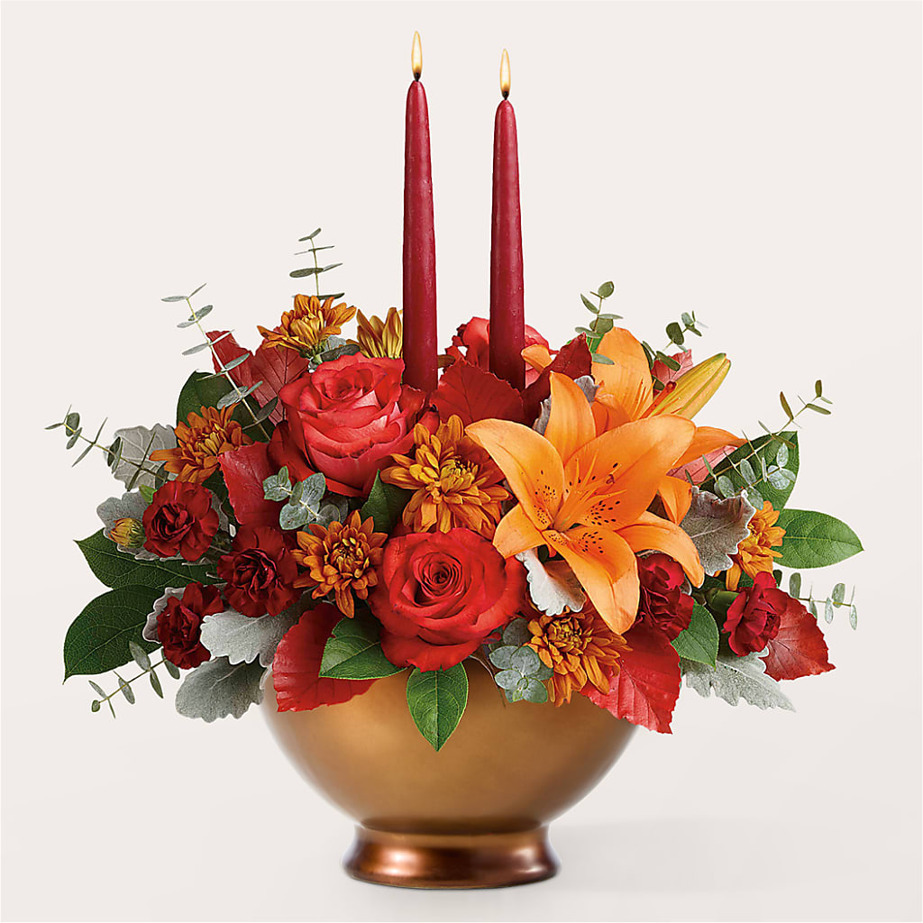 Fruits of Fall Centerpiece – MARYCEL'S FLOWERS, Clifton NJ