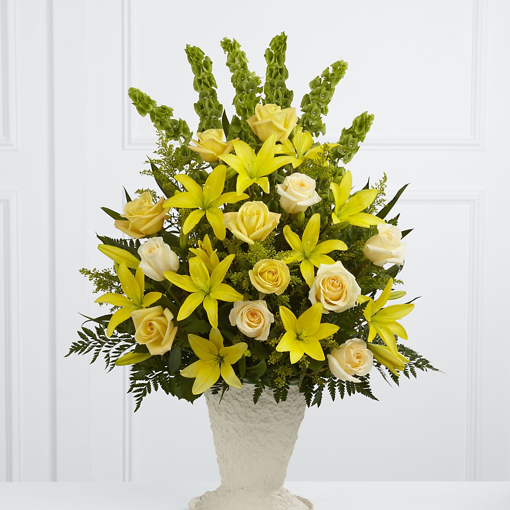 Golden Memories Arrangement – MARYCEL'S FLOWERS, Clifton NJ