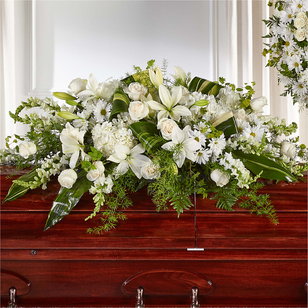 Abundance Casket Spray – MARYCEL'S FLOWERS, Clifton NJ
