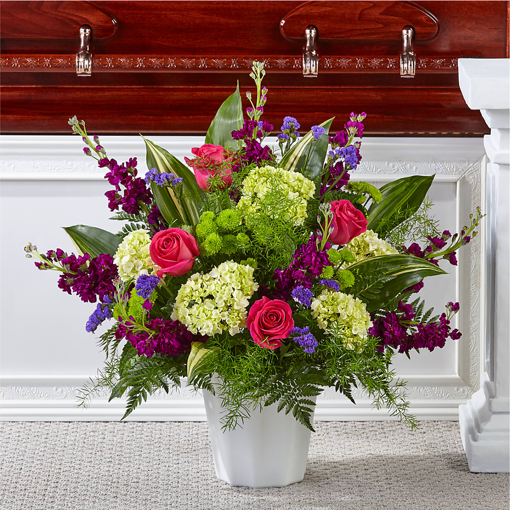 Beautiful Horizons Floor Basket – MARYCEL'S FLOWERS, Clifton NJ