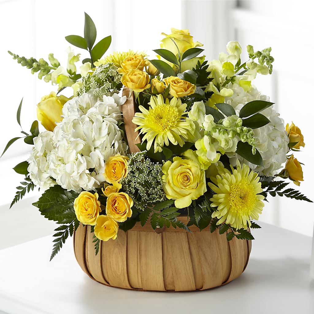 Rustic Remembrance Basket – MARYCEL'S FLOWERS, Clifton NJ