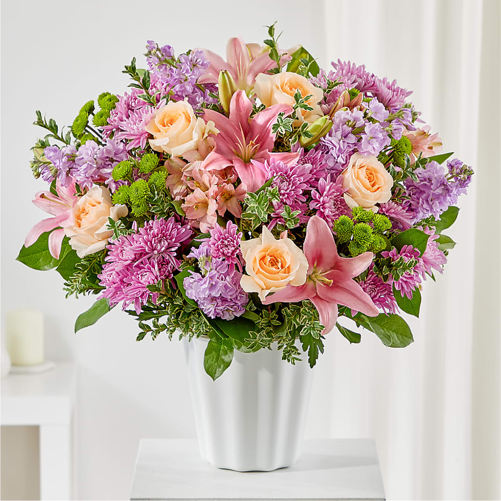 Supportive Embrace Tabletop Basket – MARYCEL'S FLOWERS, Clifton NJ