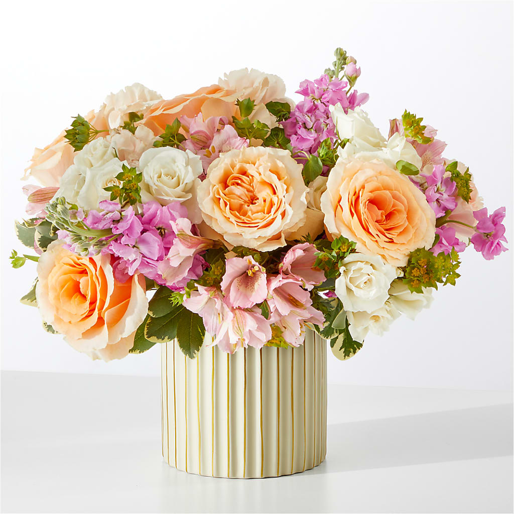 Paradise Bouquet with Ivory Vase – MARYCEL'S FLOWERS, Clifton NJ
