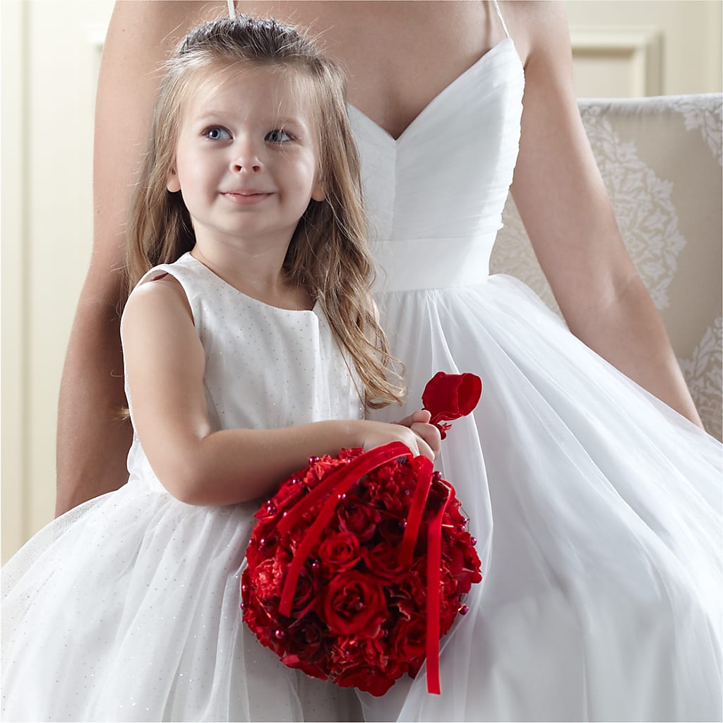 Pure at Heart Flower Girl Arrangement – MARYCEL'S FLOWERS, Clifton NJ