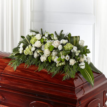 Hopeful Gesture Casket Spray – MARYCEL'S FLOWERS, Clifton NJ